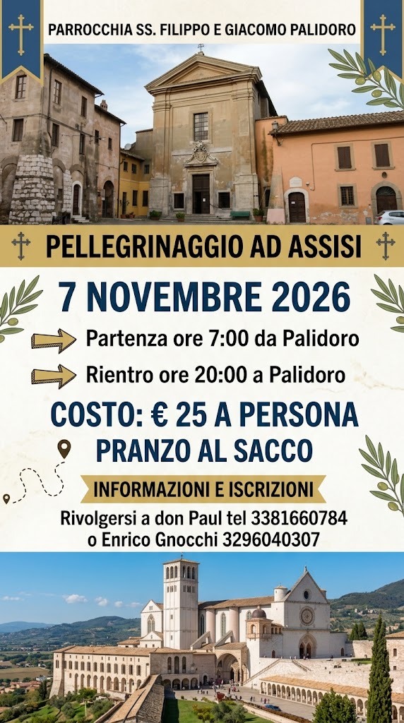 Pellegrinaggio Assisi 2026